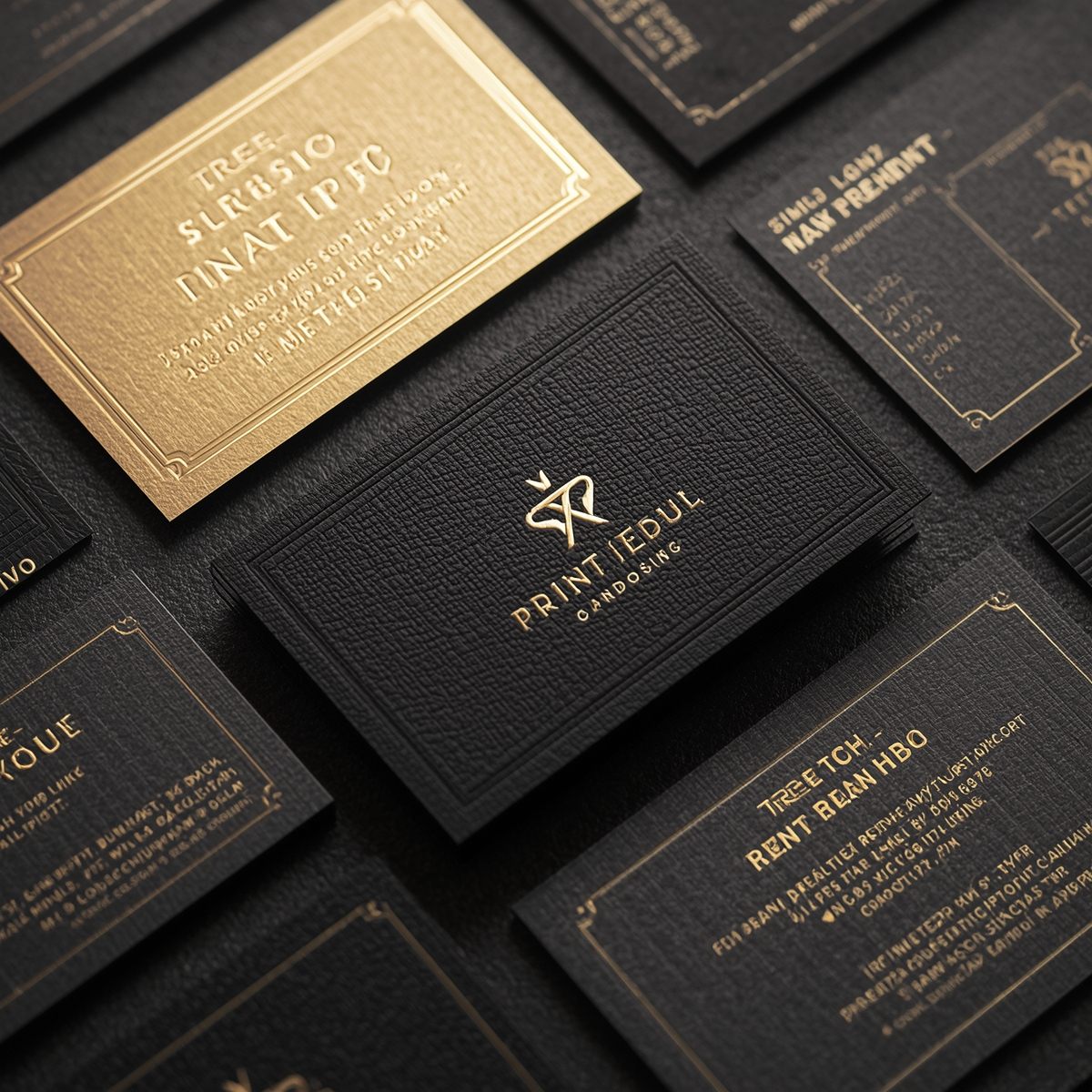 Shomxellex portfolio sample - luxury business cards