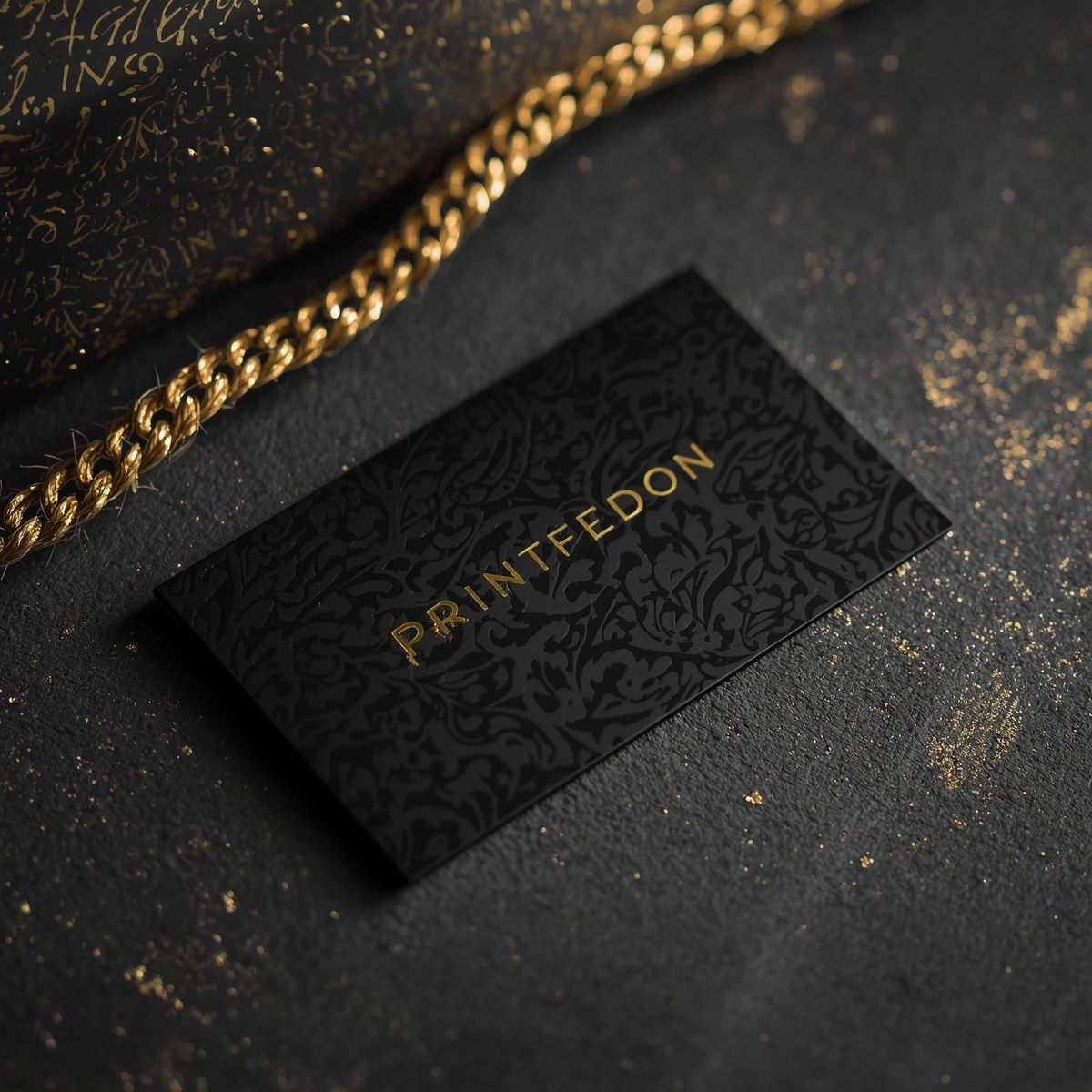 Shomxellex portfolio sample - foil stamping